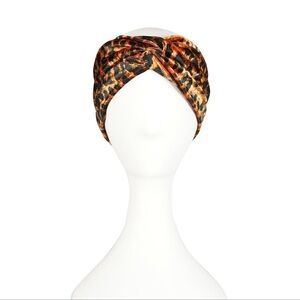 Jennafer Grace Golden Leopard Twist Headband Turban